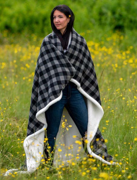 WHITERIDGE - Lumberjack Sherpa Throw (60x70)