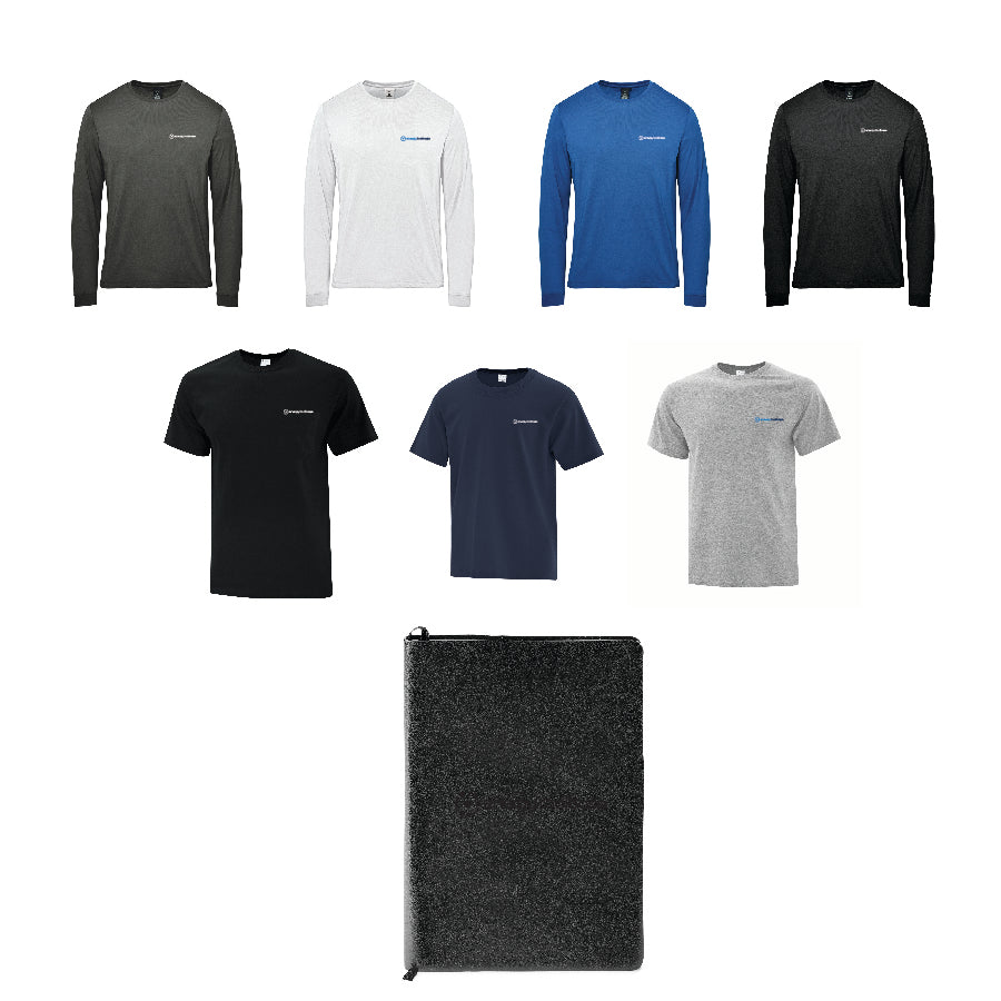 NEW HIRE MENS - Gift Option One B (TShirt + Long Sleeve + Notebook)